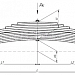 Задняя рессора прицепа 97581 11-листовая