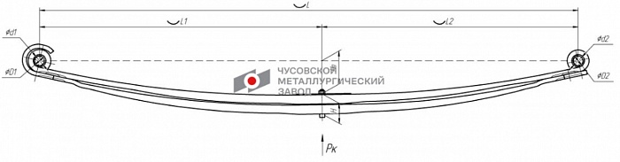 Передняя Рессора Volvo FH12/16 FM7-12