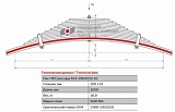 Задний подкоренной рессорный лист №2 КрАЗ 256Б: 260, 6322, 6446, 6444, 6510, 65101, 64431