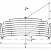 Рессора задняя самосвала Scania R-serie '2004- 8-листовая