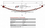 Коренной лист №1 рессоры Toyota Hilux 