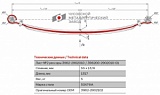 Передний подкоренной рессорный лист №2 УАЗ 452 (2206, 3962, 3303, 3909)