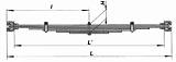 Рессора троллейбуса передняя (6 листов)    682В-2902012