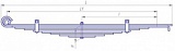 Рессора 2ПТС-4 (9 листов)    887Б-2902012-01-1