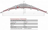 Передний рессорный лист №3 МАЗ 53371