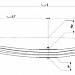 Передняя рессора MAN TGA, TGS, TGM 2000-2007 грузоподъемность 32-40 тонн, 3-х листовая (нагрузка на рессору 4000кг)