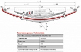 Задний подкоренной рессорный лист №2 Hyundai HD65, 72, 78