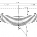 Задняя рессора Daewoo BS106 11-листовая