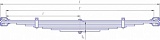 Рессора  трактора Т-150  передняя (8 листов)   214-2902012-06